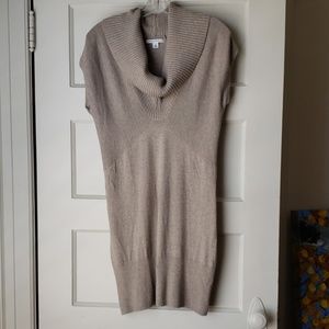 Banana Republic fitted cowl neck sweater dress